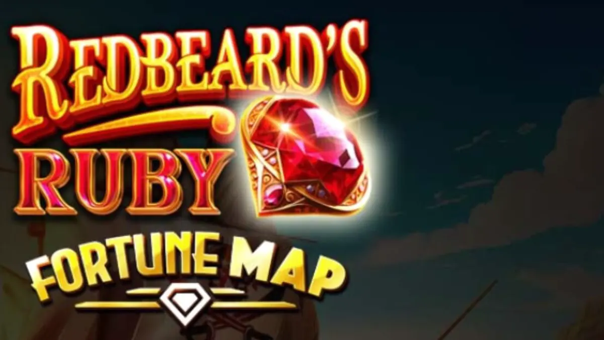 Tampilan antarmuka seluler slot Redbeard’s Ruby dengan simbol bajak laut dan peta harta karun yang dinamis.